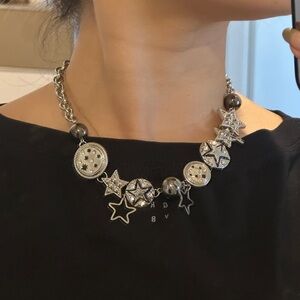 Silver Star Charm Necklace